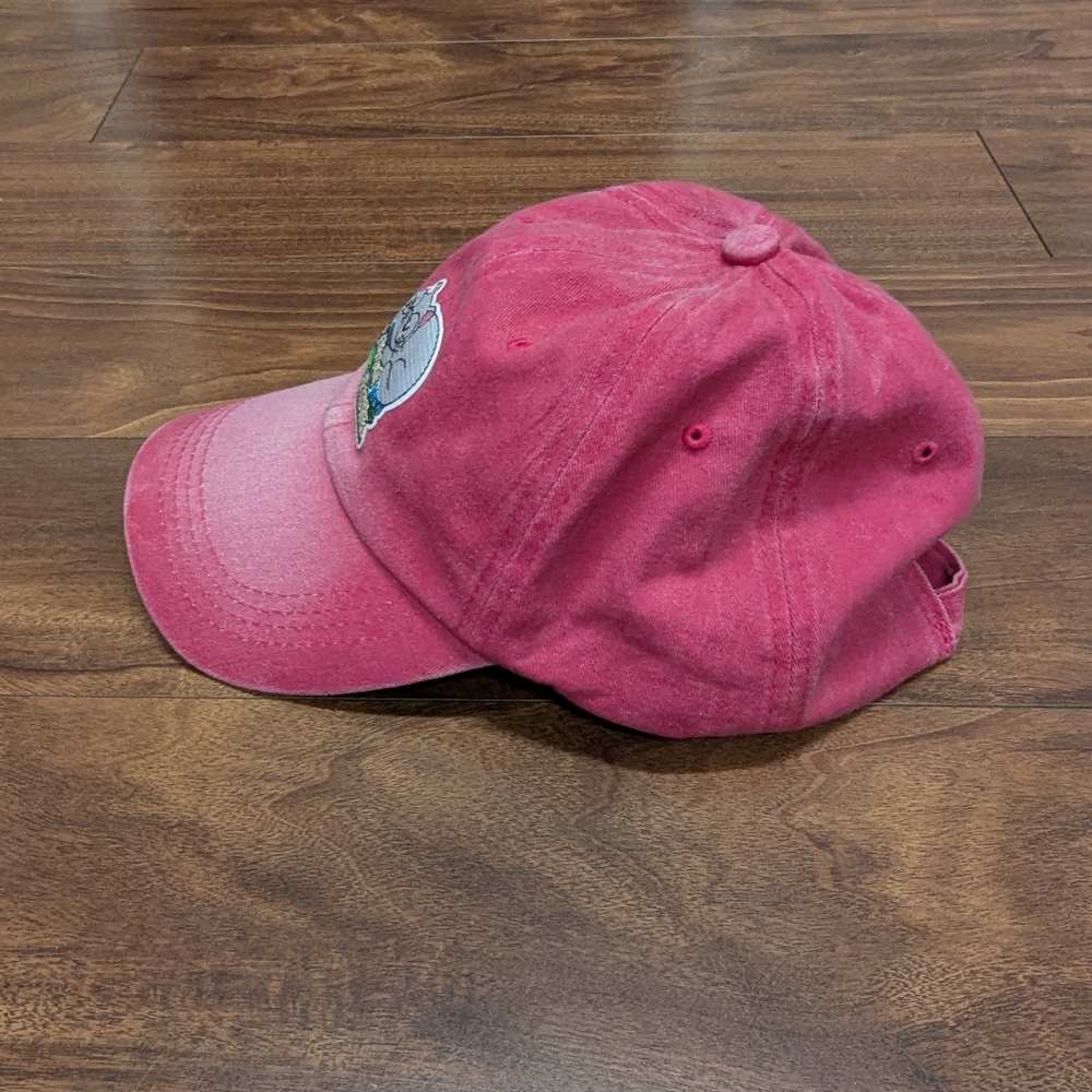 Pink Cat Embroidered Cap - Picture 5 of 8